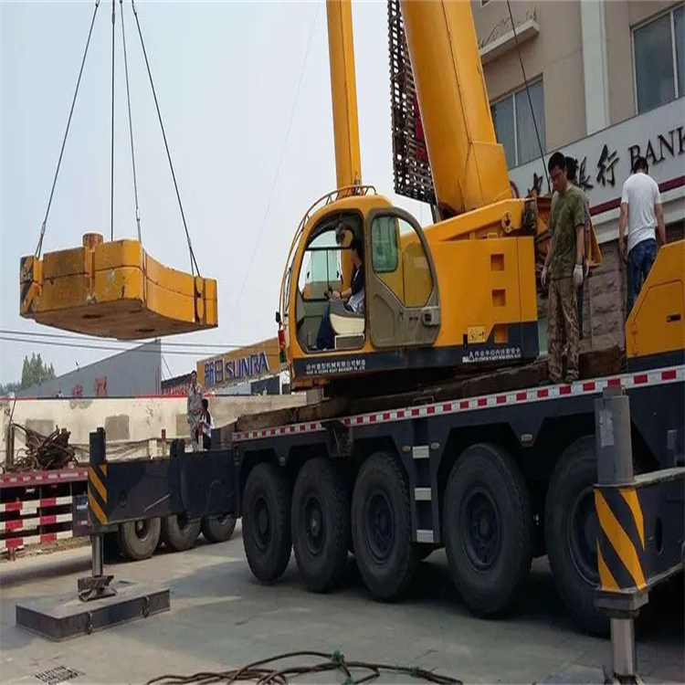 衡水当地吊车出租|机器吊装|75吨|工厂搬迁服务